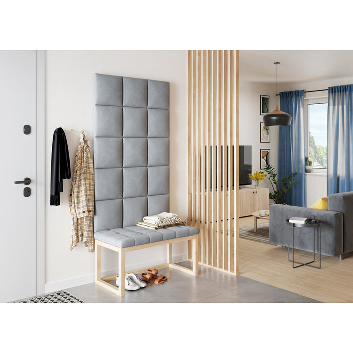 UPHOLSTERED PANEL VILO REGULAR 3 GREY 30X30 CM.