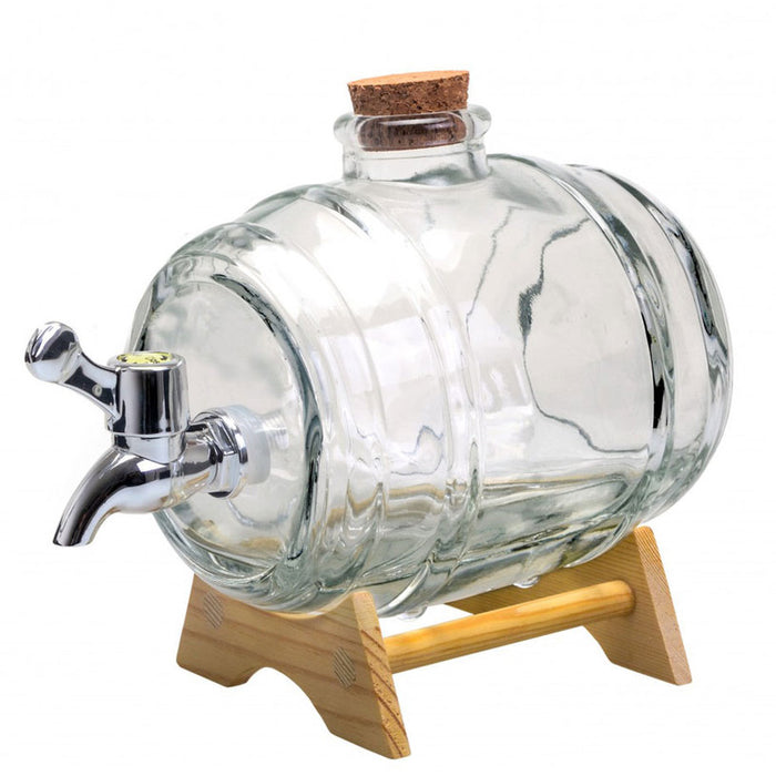 GLASS DISPENSER FOR ALCOHOL KEG 1 L VIN BOUQUET