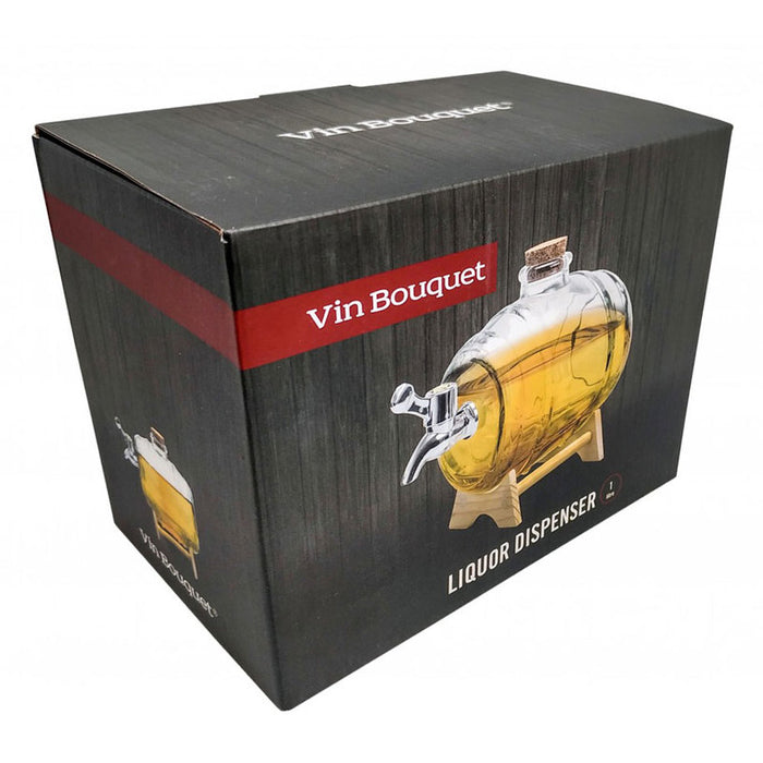 GLASS DISPENSER FOR ALCOHOL KEG 1 L VIN BOUQUET