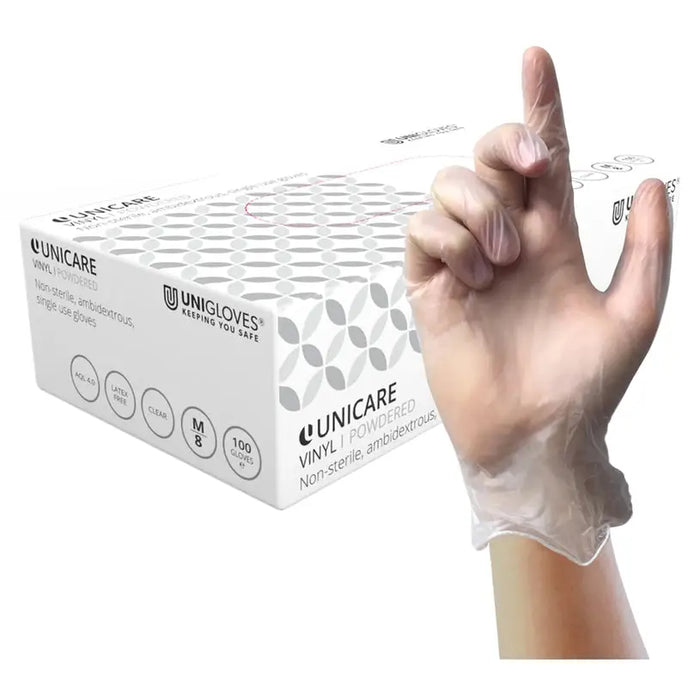 VINYL GLOVES SIZE S UNIGLOVES 100 PCS - Ръкавици<<<Работно облекло<<<Инструменти и железария<<<Praktiker
