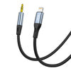 Cable VFAN L05 Lightning to mini jack 3.5mm AUX, 1m (gray)