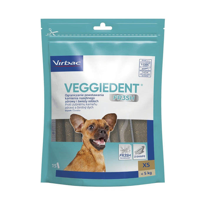 VIBRAC Veggiedent Fresh XS - dog treat - 114g