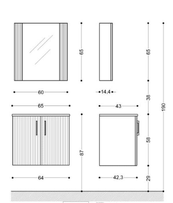 UPPER CABINET EVA 65