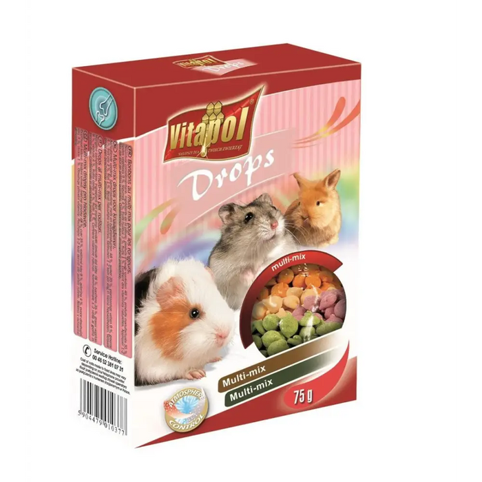 Vitapol Drops Snack 75 g Hamster - DelicaciesDMZ-PRZ<<<For small animalsDMZ<<<ActionPL