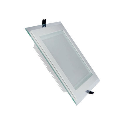 LED PANEL SQUARE GLASS 12W SMD 30K 16X16CM VITO LENA