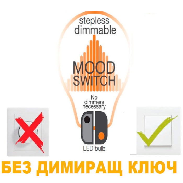 LED BULB FILAMENT E14 4W 4000K CANDLE DIMMING VITO