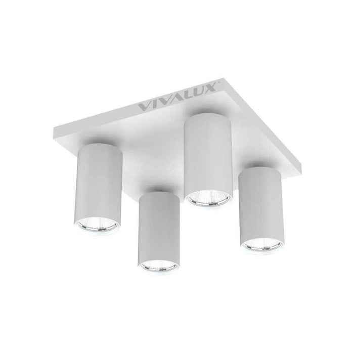 SPOT 4XGU10 IP20 WHITE VIVALUX LUX
