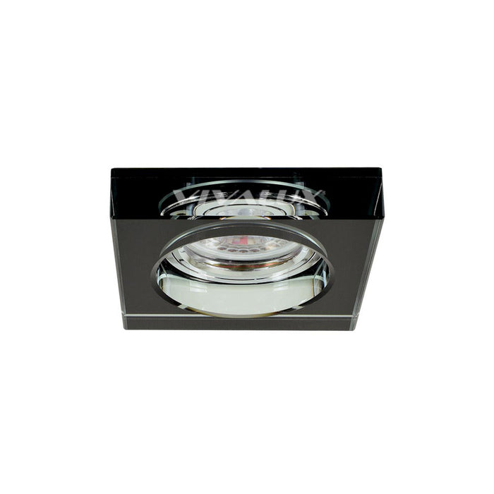 MOON SQUARE GLASS BLACK SL420 90X90MM VIVALUX CRYSTAL