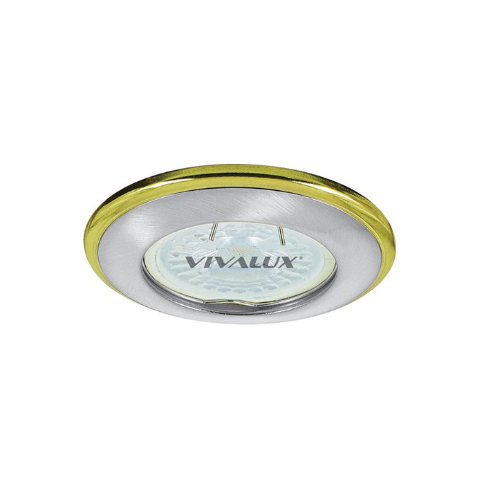MOON CIRCLE SATIN NICKEL/GOLD SL314 Ф82MM VIVALUX DUA