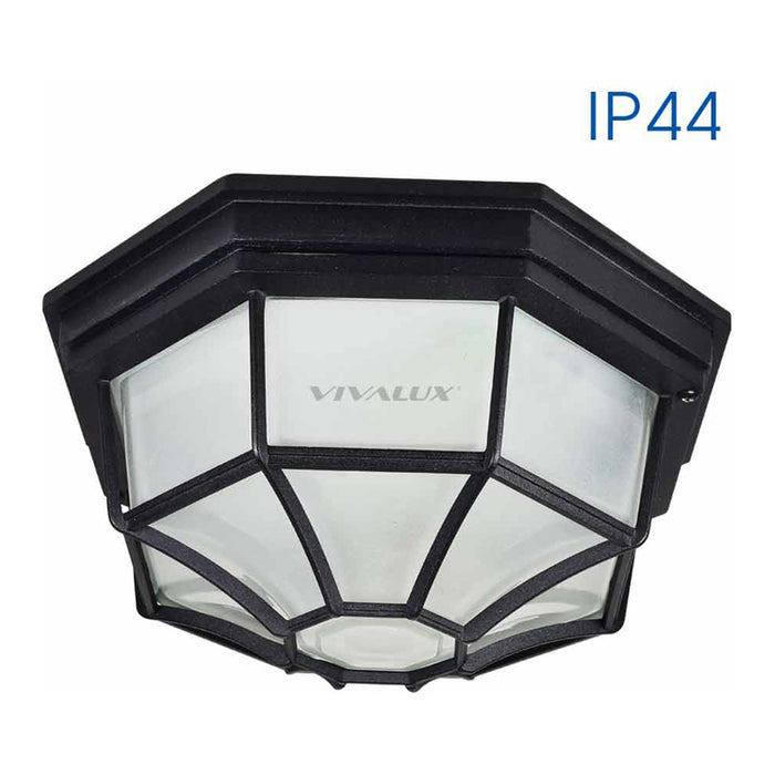 CEILING LAMP E27 IP44 F27 CM BLACK VIVALUX BERLIN