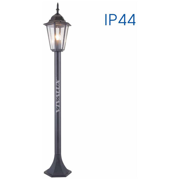 STANDING GARDEN LANTERN 106CM BLACK E27 VIVALUX MARIBOR