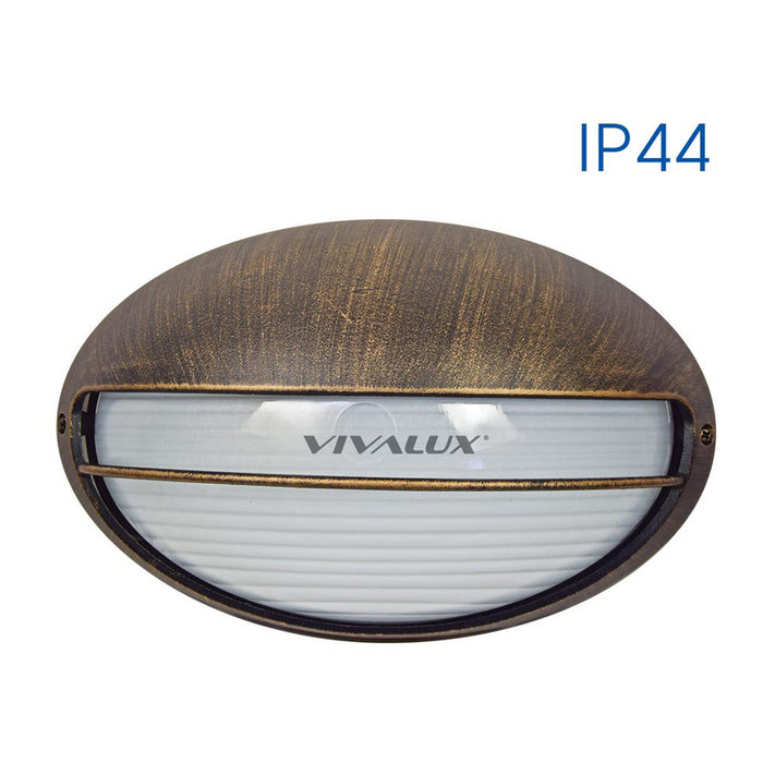 GARDEN FLIGHT E27 IP44 ANTIQUE GOLD VIVALUX PETRA