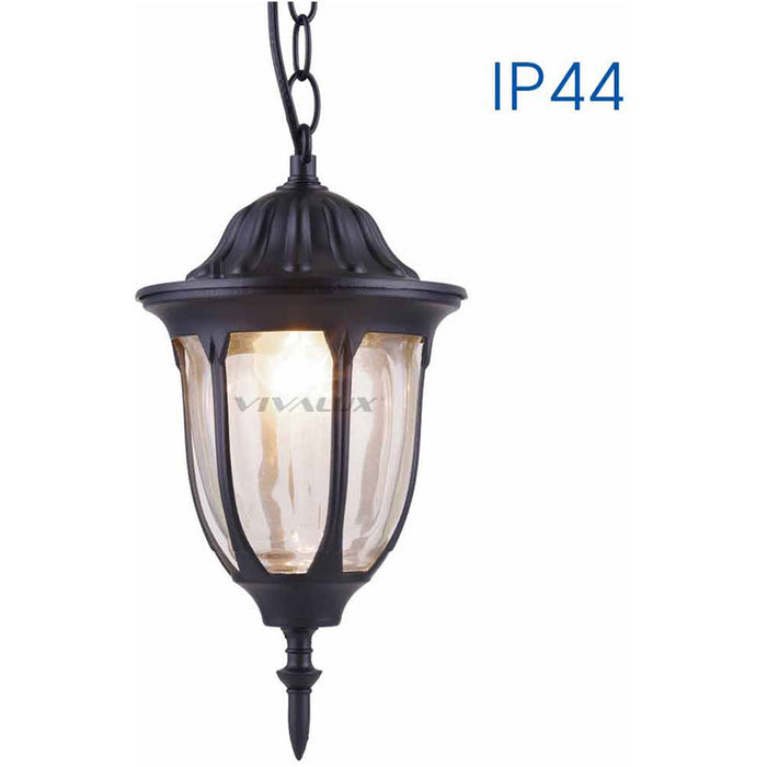 GR. LANTERN TOSCA PENDANT E27 IP44 BLACK
