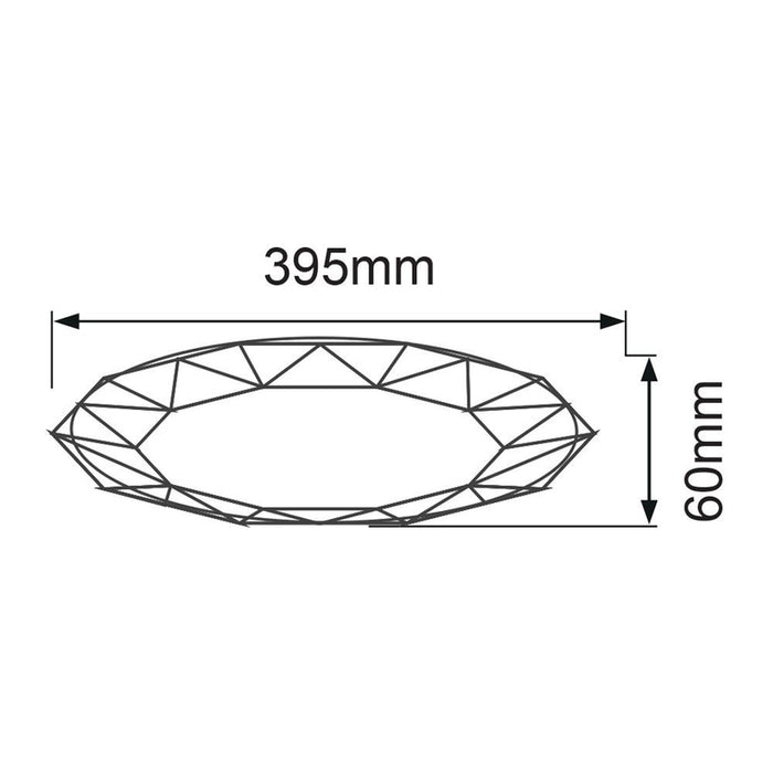 LED CEILING LAMP 36W Ф39.5 3000-6400K 2880LM DIMMABLE VIVALUX JEWEL