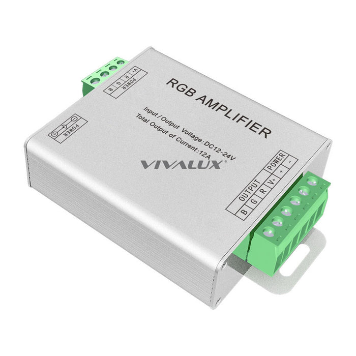 AMPLIFIER FOR RGB STRIP 12V/24V,144W/288W VIVALUX