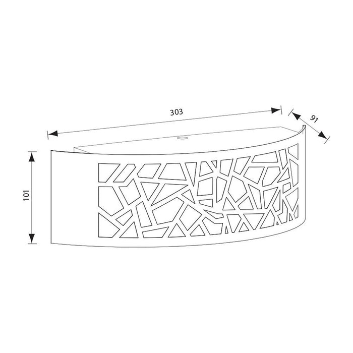 FACADE FIXTURE E27 IP44 PR DARK GRAY VIVALUX LUXOR