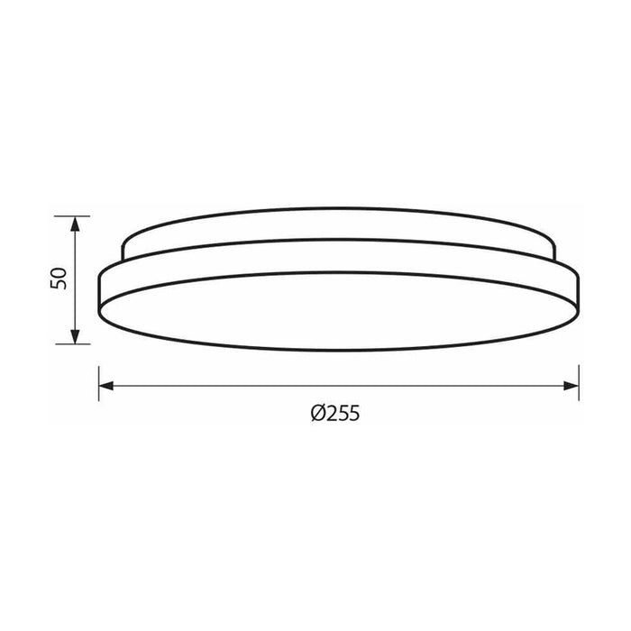 LED CEILING WITH SENSOR 12W 4000K 950LM IP44 VIVALUX KENA