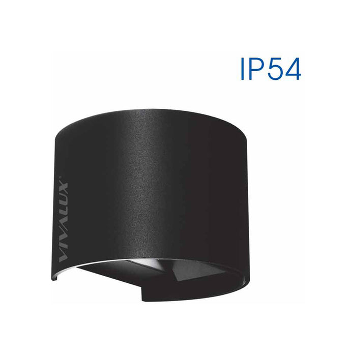 LED FACADE FIXTURE BI-DIRECTIONAL CIRCLE 2X3W 4K IP54 VIVALUX STARK
