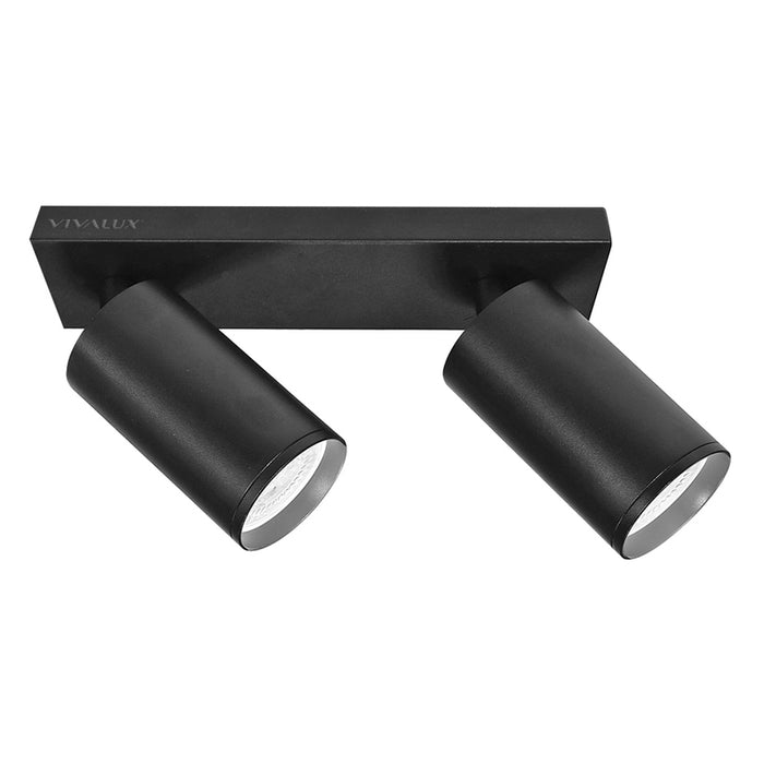 LINEAR SPOT 2XGU10 BLACK VIVALUX LUX