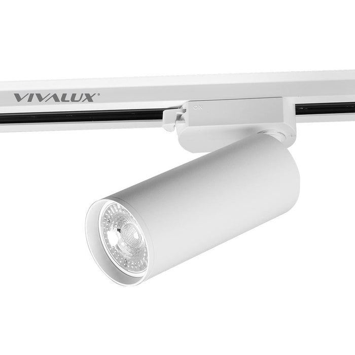 TRACK SPOT GU10 130MM WHITE VIVALUX LUX