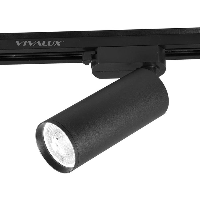 TRACK SPOT GU10 130MM BLACK VIVALUX LUX