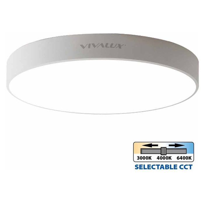 LED CEILING LAMP 45W 3000-6400K 50CM WHITE VIVALUX LUKA