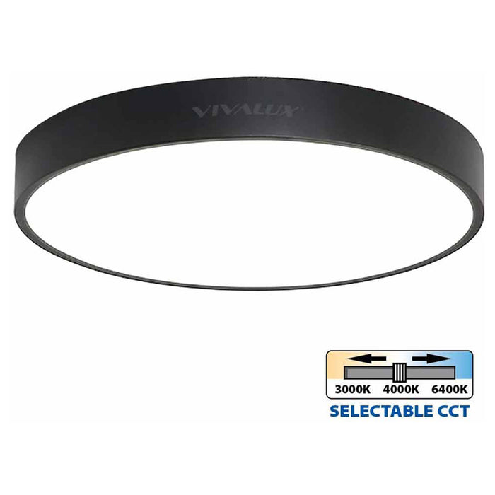 LED CEILING LAMP 45W 3000-6400K 50CM BLACK VIVALUX LUKA