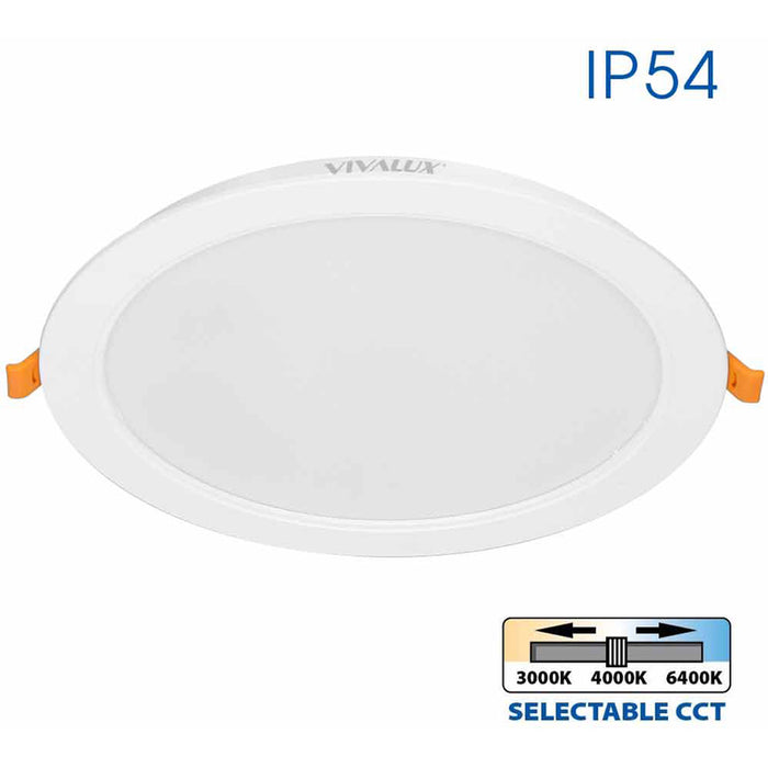 LED MOON 24W 3000K-4000K-6400K IP54 CIRCLE FOR BUILT-IN VIVALUX VERA
