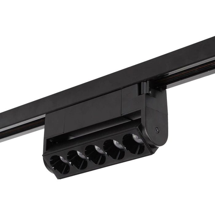 LED LINEAR FLUID 12W 4000K 750LM FOR RAIL MOUNTING BLACK VIVALUX CORN