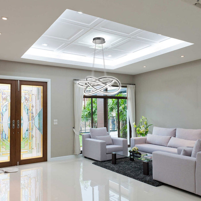 LED PENDANT 60W 3000-4000-6000K 3411LM CHROME VIVALUX MAREA