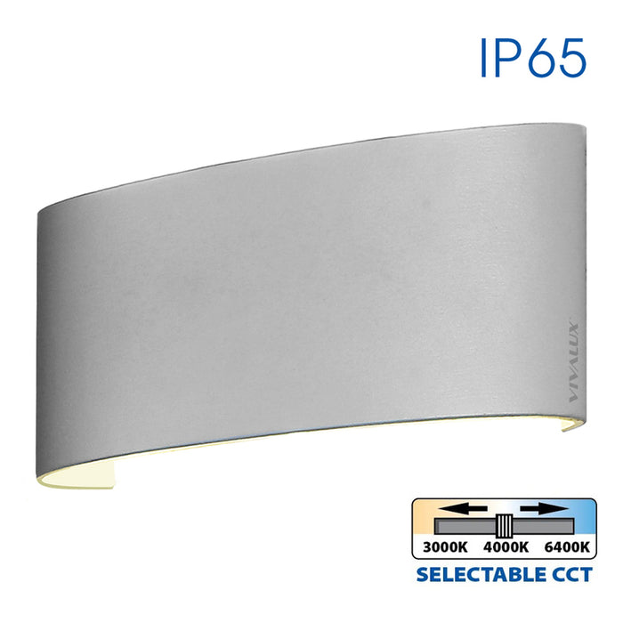 LED FACADE LUMINAIRET 8W 3000-6400K IP65 WHITE VIVALUX ARUBA