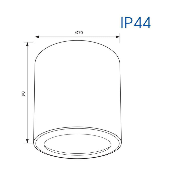 LUNA OUTDOOR MOUNTING GU10 WHITE CIRCLE VIVALUX LENA