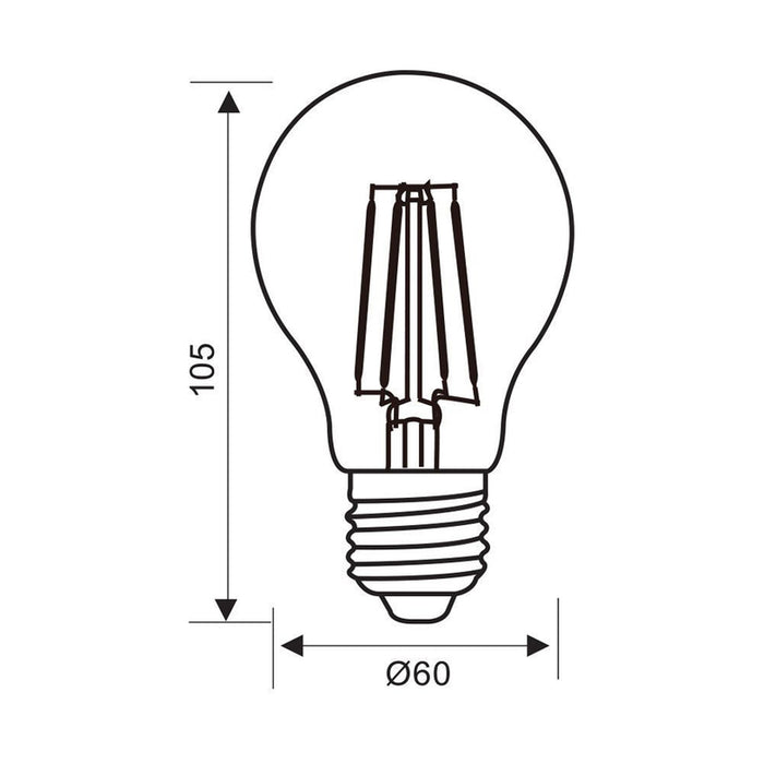 LED BULB E27 11W 230V 3000K 1521LM FILAMENT VIVALUX FLICK LED PREMIUM