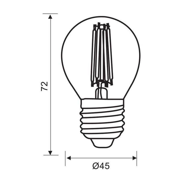 LED BULB E27 7W 230V 3000K 960LM FILAMENT VIVALUX FLICK LED PREMIUM