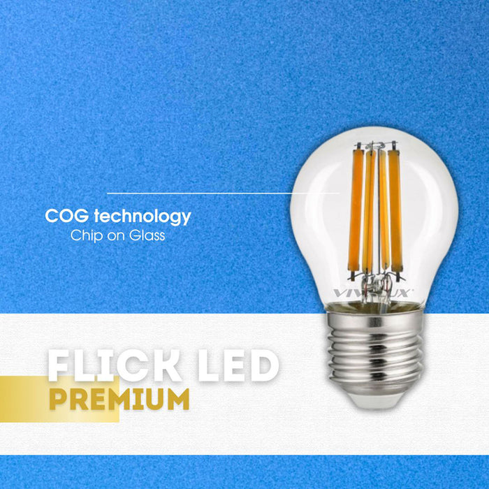 LED BULB E27 7W 230V 4000K 960LM FILAMENT VIVALUX FLICK LED PREMIUM