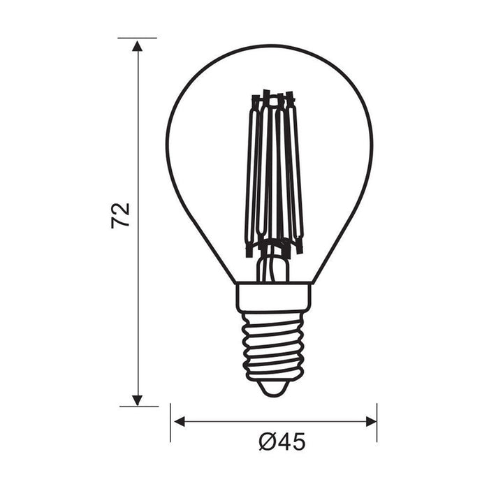 LED BULB E14 7W 230V 3000K 960LM FILAMENT VIVALUX FLICK LED PREMIUM