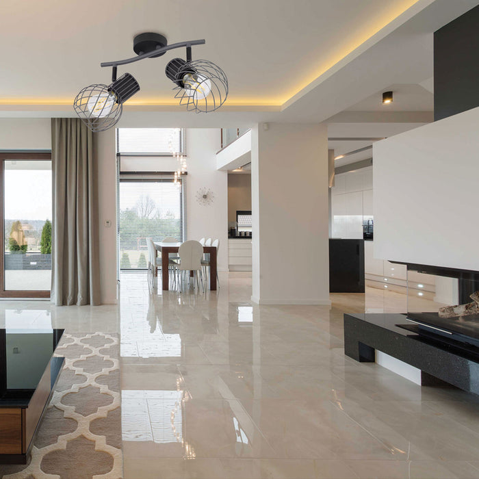 SPOTLIGHT 2XE14 BLACK VIVALUX MAYA