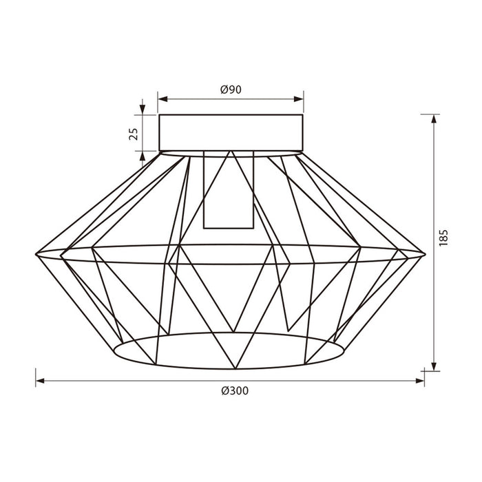 CEILING LAMP E27 WHITE VIVALUX FRODO