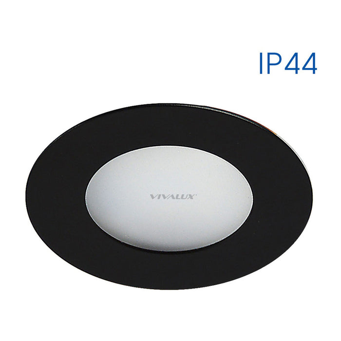 LED MOON FOR BUILT-IN 2W 4000K 150LM IP44 BLACK VIVALUX OLI