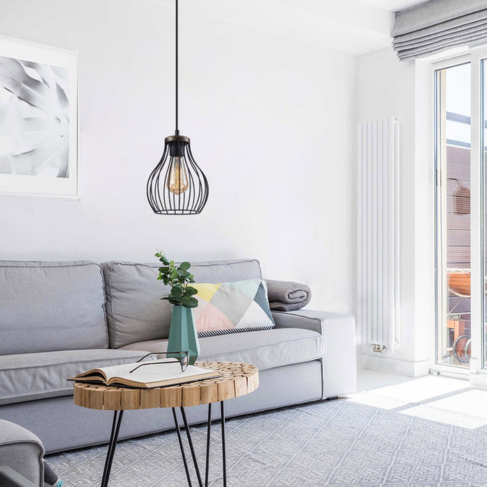 CHANDELIER E27 18CM BLACK VIVALUX BERNARD-E
