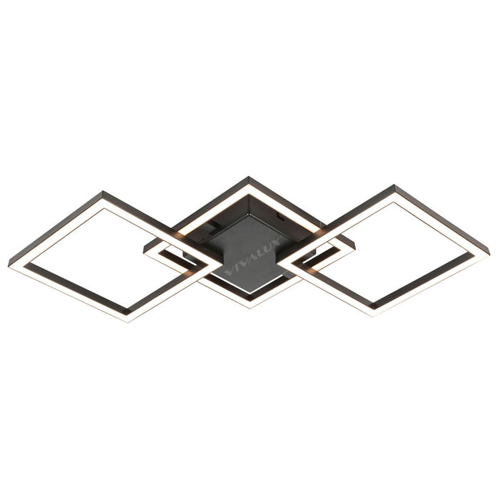 LED CEILING LIGHT 24W 4000K 900LM SQUARE BLACK VIVALUX SONOMA