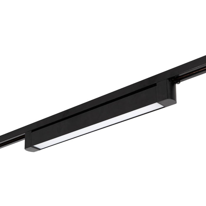 LED LINEAR FIXTURE 20W 3CCT 1330LM FOR RAIL MOUNTING BLACK VIVALUX DRAX