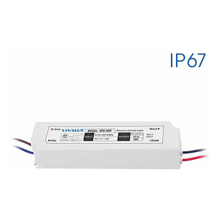 LED POWER SUPPLY 60W IP67 VIVALUX