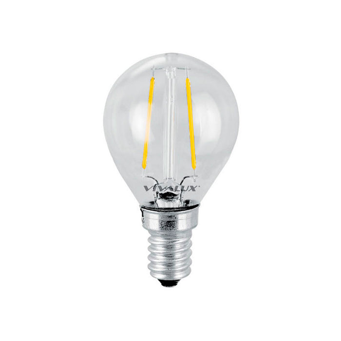 LED BULB E14 4W 470LM 3000K BALL FILAMENT VIVALUX GF45