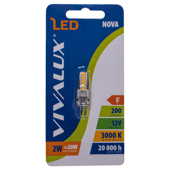 LED BULB G4 2W 200LM 3000K 12 AC/DC VIVALUX