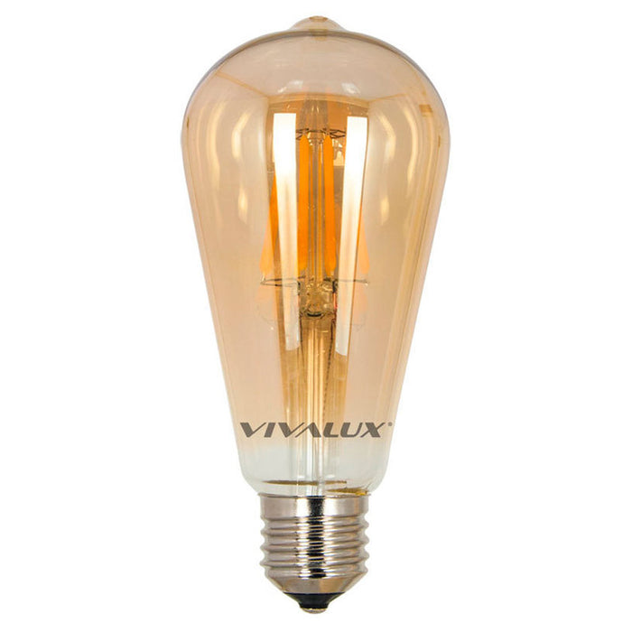 LED BULB E27 6W 590LM 3000K ST64 FILAMENT RETRO VIVALUX