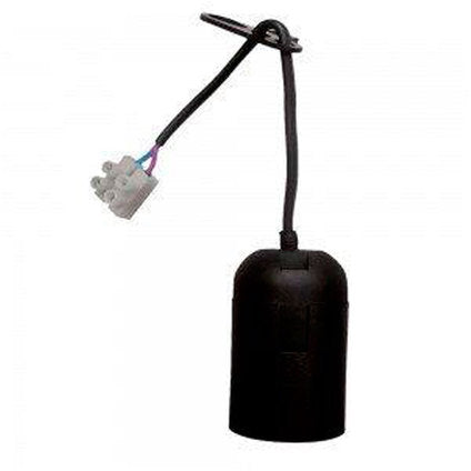 BLACK THERMOPLASTIC SOCKET WITH CABLE 17CM VIVALUX
