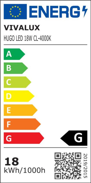 LED CEILING 17.5/17.5CM 18W 230V 4000K