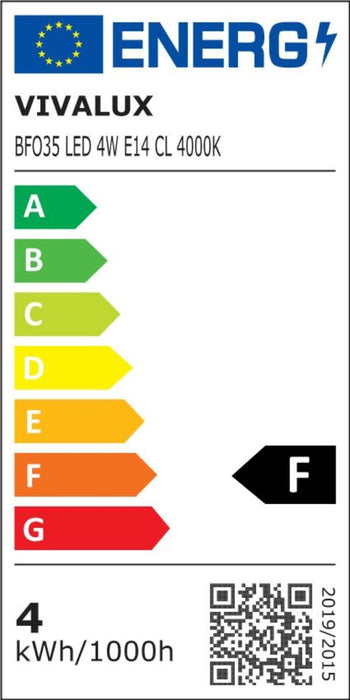 LED BULB BFO35 LED 4W E14 CL