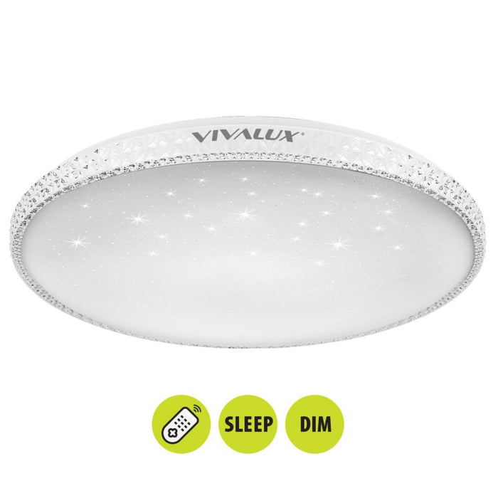 LED CEILING LAMP 3000-6500K 36W DIM STARRY SKY REMOTE VIVALUX HERA